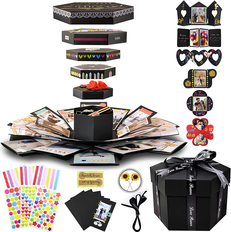 Set Surprise Gift Photo Box Creative Diy Scrapbooking Picture