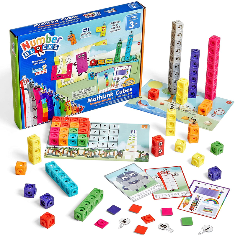 Mathlink Cubes Number blocks 1-10 Activity Set 30 Preschool Learning Activities