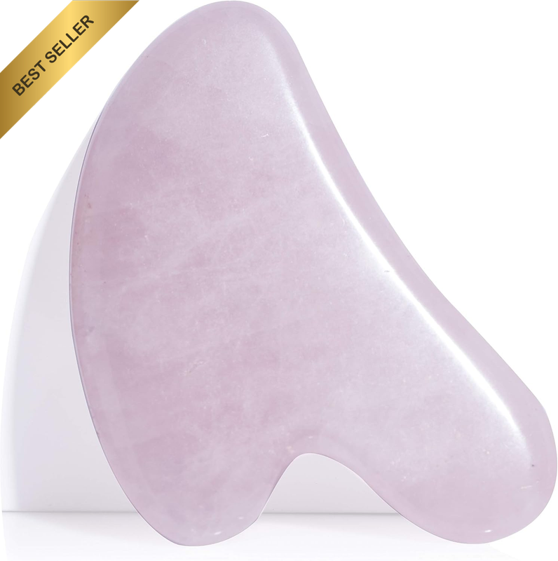 Guasha Scraping Massage Tool – Rose Quartz Gua Sha Board - Traditional Scraper T