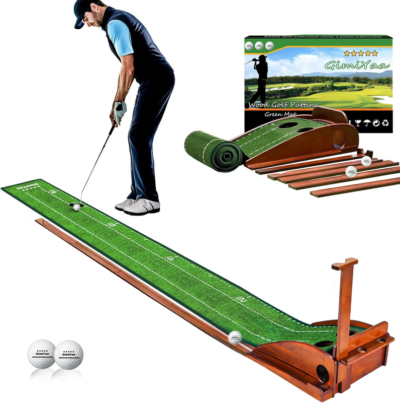 Putting Mat Green Indoor And Outdoor With Auto Ball Return,g