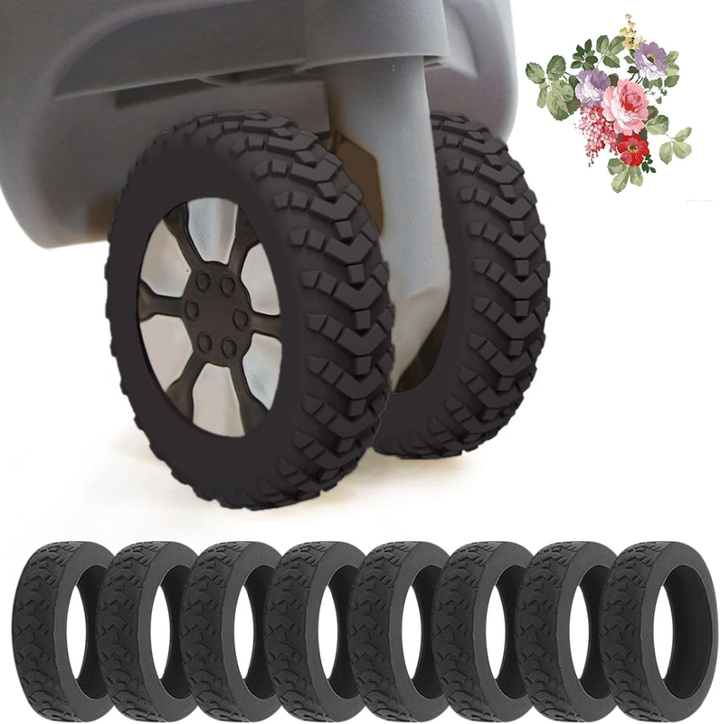 Luggage Wheels Cover Trolley Case Caster Sleeve Dustproof Anti-Noiseshock Absorp