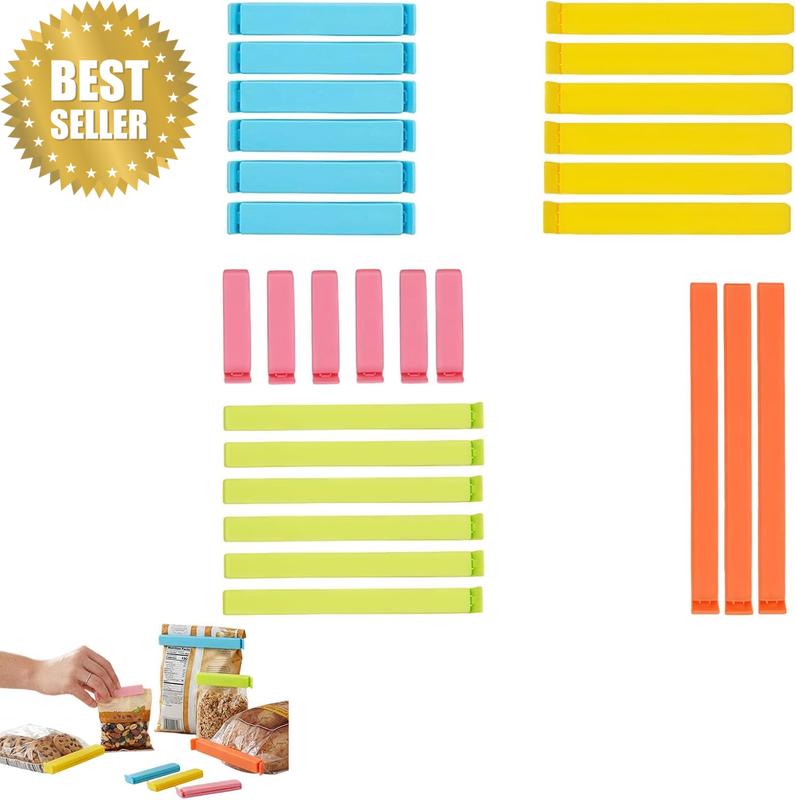 27 Pcs Reusable Plastic Bag Sealing Clips,Versatile Food Storage Solution in 5 S