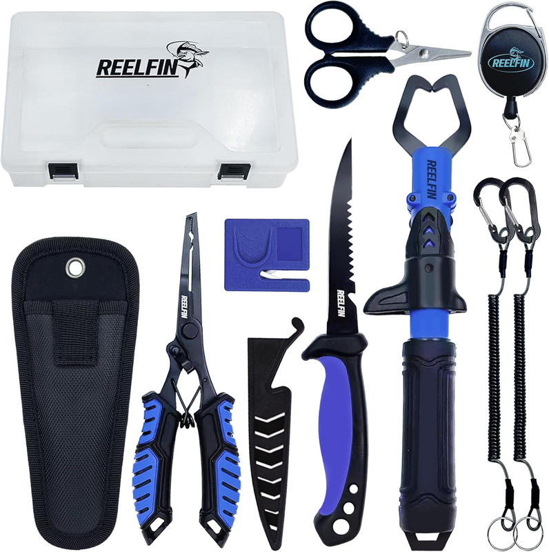 REELFIN Fishing Tools Combo Box Tackles Set Organiser for Every Angler, Fishing