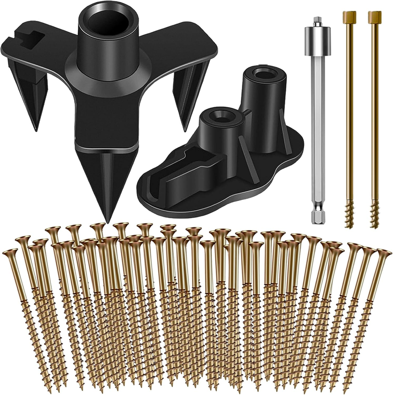 55PCS Squeaky Floor Repair Kit with 5 Tools and 50 Screws for Wood Floors,Floor