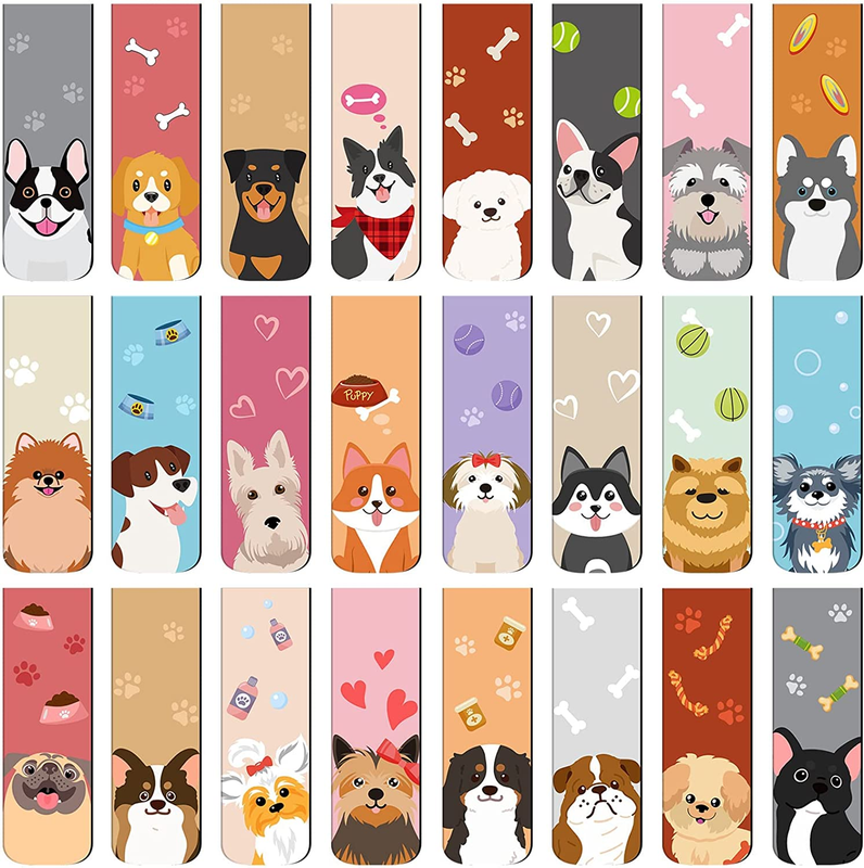 Cute Magnetic Bookmarks, Pet Page Markers/ Clips for Kid Students Teacher Readin