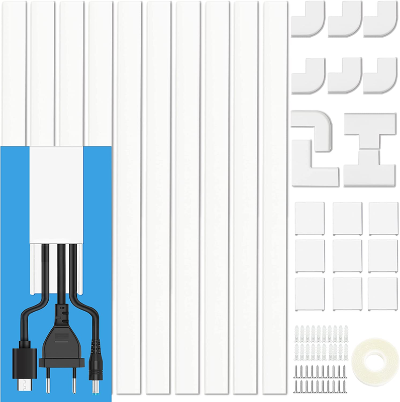 Cable Concealer Kit 157 - Hide Wires for TV Wall Mount - Cor