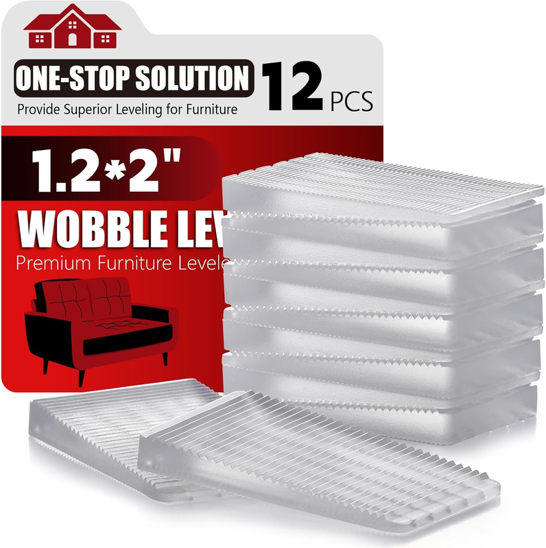 Leveling Shims 12Pc Kit for Furniture Legs Table Toilet Home Improvement Wedges