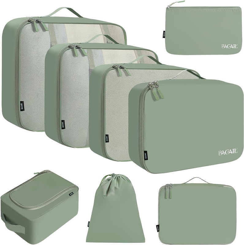 8 Set Packing Cubes Luggage Packing Organizers for Travel Accessories
