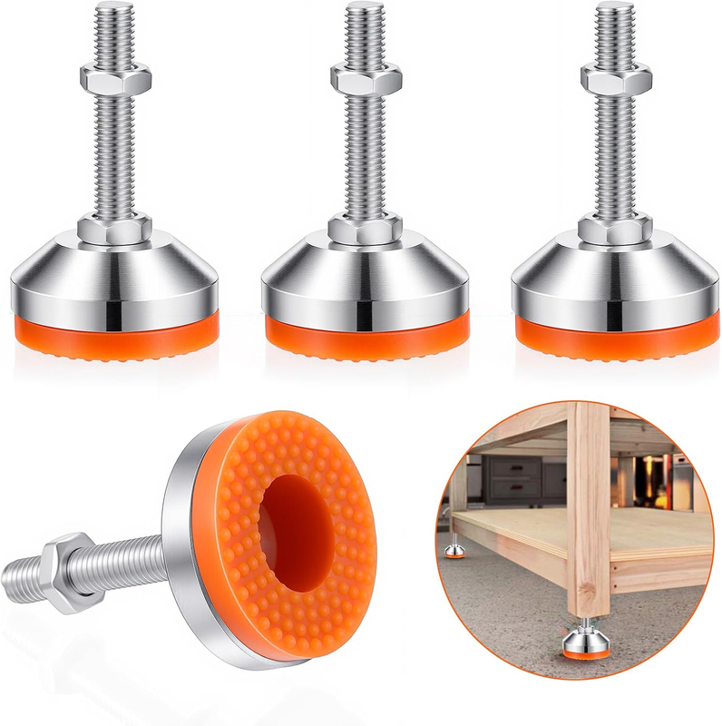 Leveling Feet 2.36In Dia Base for Workbench Machine Cabinet Furniture D60X60