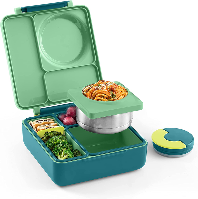 Bento Box For Kids - Insulated Bento Lunch Box With Leak Proof Thermos