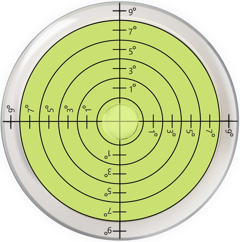 Pro Putt High Precision Bubble Level Round Golf Ball Marker & Golf Green Reader