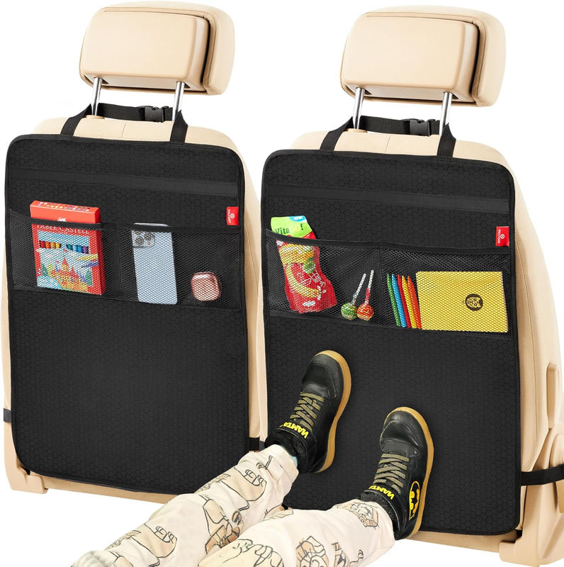 2-Pack XL Car Kick Mats Back Seat Protectors  Waterproof with ...
