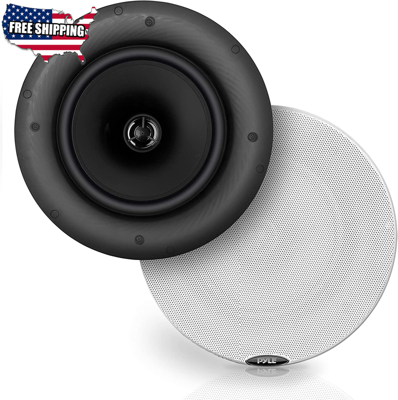 Pyle PDICBT67 6.5 300W Bluetooth Ceiling Wall Speakers Black