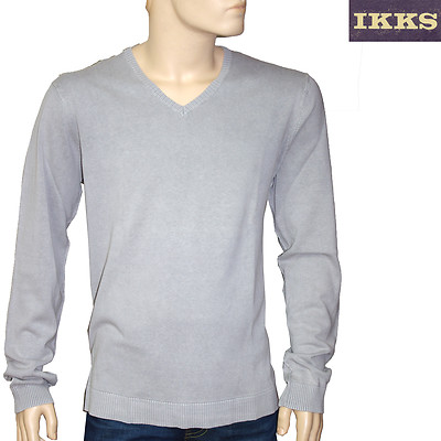 Détails sur IKKS men pull coton col V gris homme taille XXL Détails sur IKKS men pull coton col V gris homme taille XXL