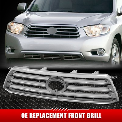 [Горизонтальные планки] Для спортивной решетки радиатора Toyota Highlander 08-10 с эмблемой