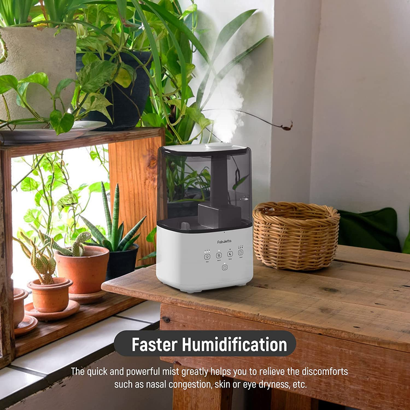 Humidifiers for Bedroom Large Room  Cool and Warm Mist Humidifiers 4.5L Quiet Ul