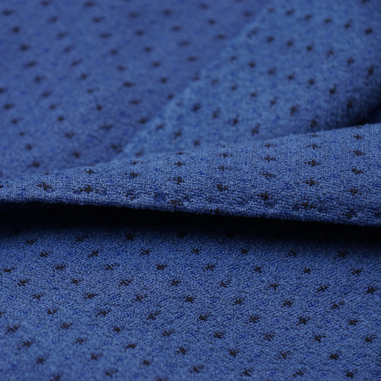 Pre-owned Roda Soft-constructed Mid Blue Dot Print Woven Cotton Sport Coat 40 (eu 50)