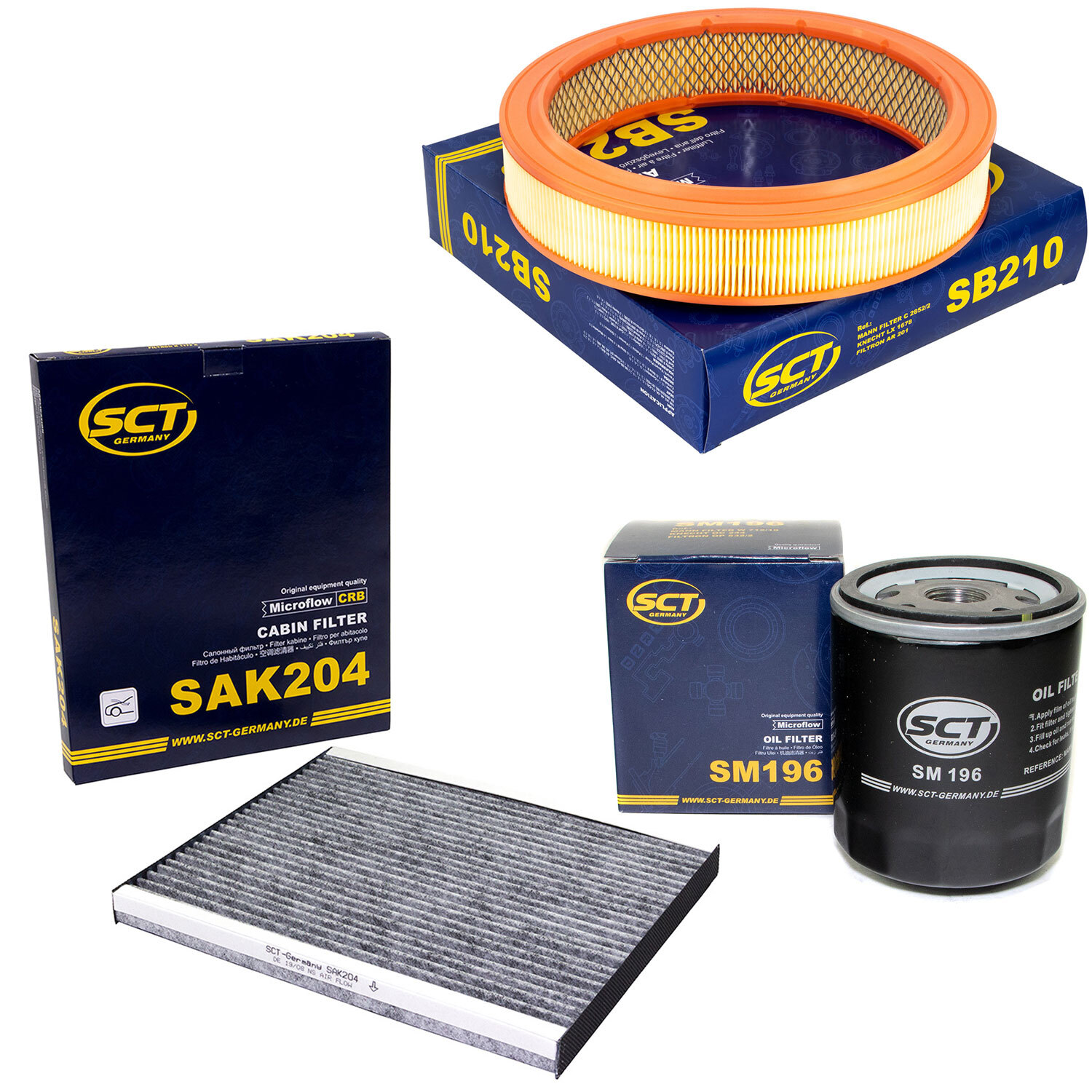 Inspektionspaket Filterset SCT für Seat Arosa Lupo 1.0 6H 60 6X1 37 KW 50 PS