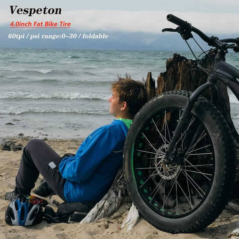 20X4.0/26X4.0 Inch Fat Bike Tire 60TPI for Electric Bike Fat Bicycle Tire 4.0 In