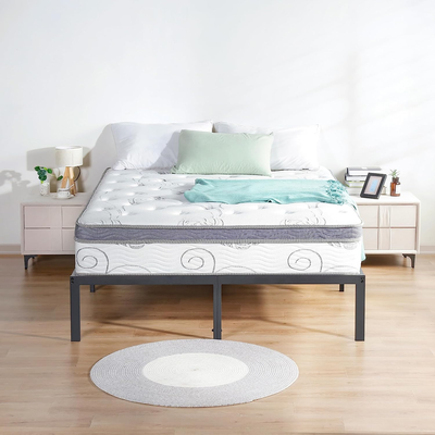 Olee Sleep 12 Inch Hybrid Euro Box Top Pocket Spring Mattress