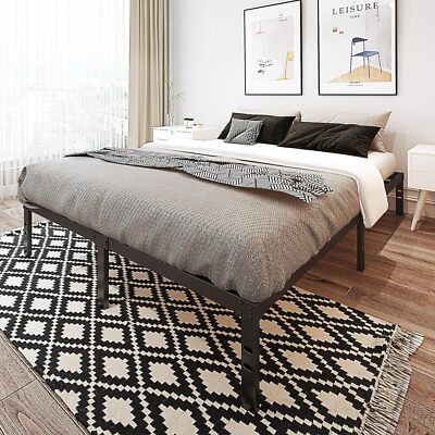 Queen/Full Size Bed Frame 14 Inch High Full Platform Bed Metal Bed Frame