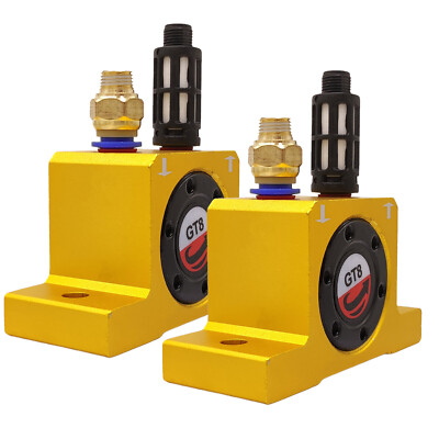 2pcs 1/8'' Industrial Pneumatic compressed air power turbine wheel type vibrator