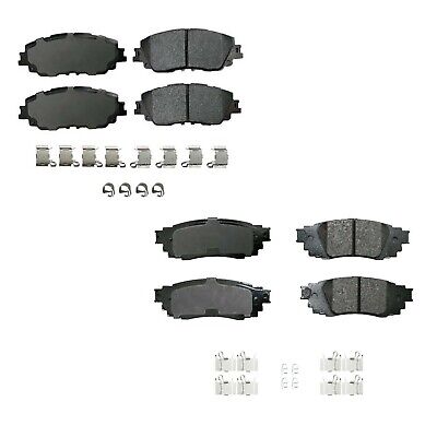 Akebono ProACT Front & Rear Ceramic Brake Pads Kit for UX200 UX250h Avalon Camry
