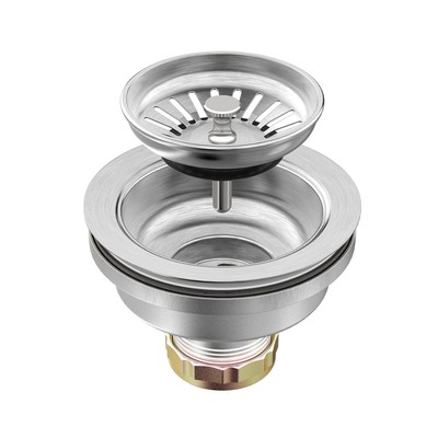 Sink Drain Assembly, Kitchen Sink Drain Strainer Kit with Removable Strainer ...