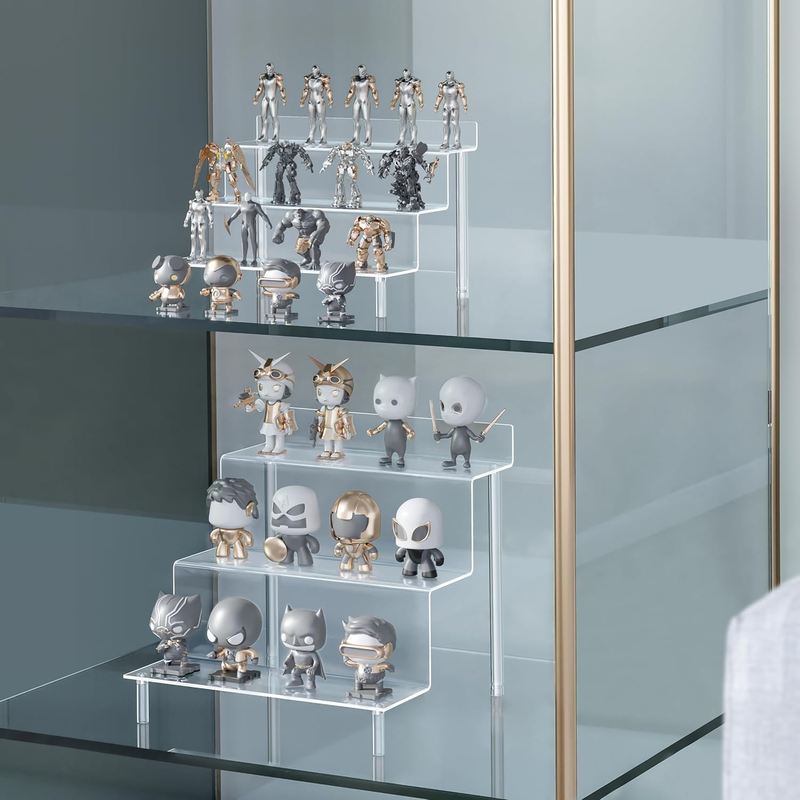Acrylic Risers Display Stands, Perfume Organizer Stand, Acrylic Display Shelves