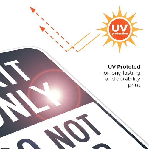 Exit Only Sign, Do Not Enter,