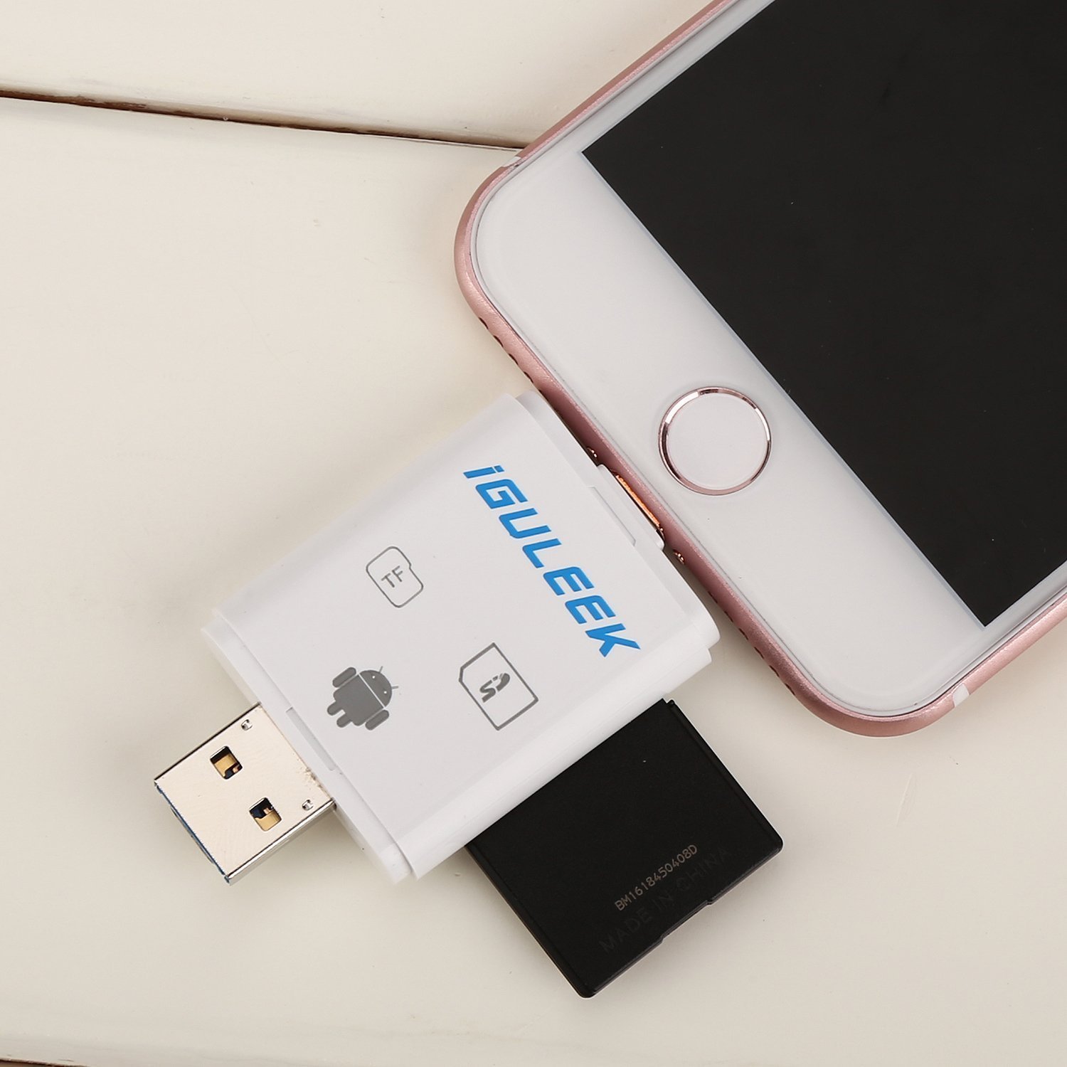 SD TF Card Reader Lightning USB OTG SDHC Micro SD Card Adapter