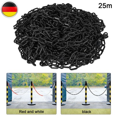 25m Kunststoff-Kette Absperrkette Plastikkett Parkplatzsperre Regenablaufkette