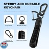 ACEBOY for Honda Key Fob Cover, 360 Degree Protection Soft TPU Key Case with Keychain for CRV Civic Accord HRV Pilot Odyssey Smart Remote Key(Black,for Honda Type A)