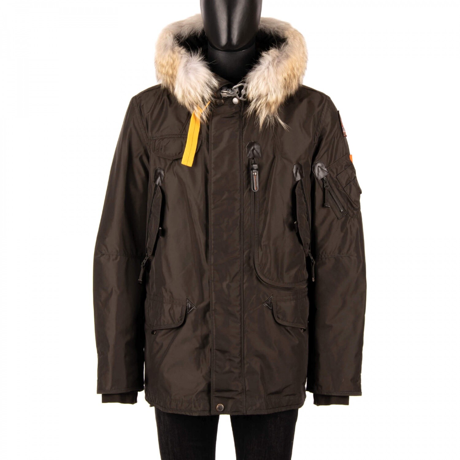 

PARAJUMPERS Куртка-пуховик RIGHT HAND с меховыми карманами на капюшоне Rush Green 08908, Зеленый