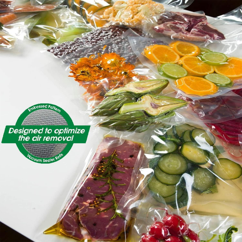 Vacuum Sealer Bags, 11" & 8" & 6" Each 2 Rolls, Rolls Heavy Duty Food Saver Roll
