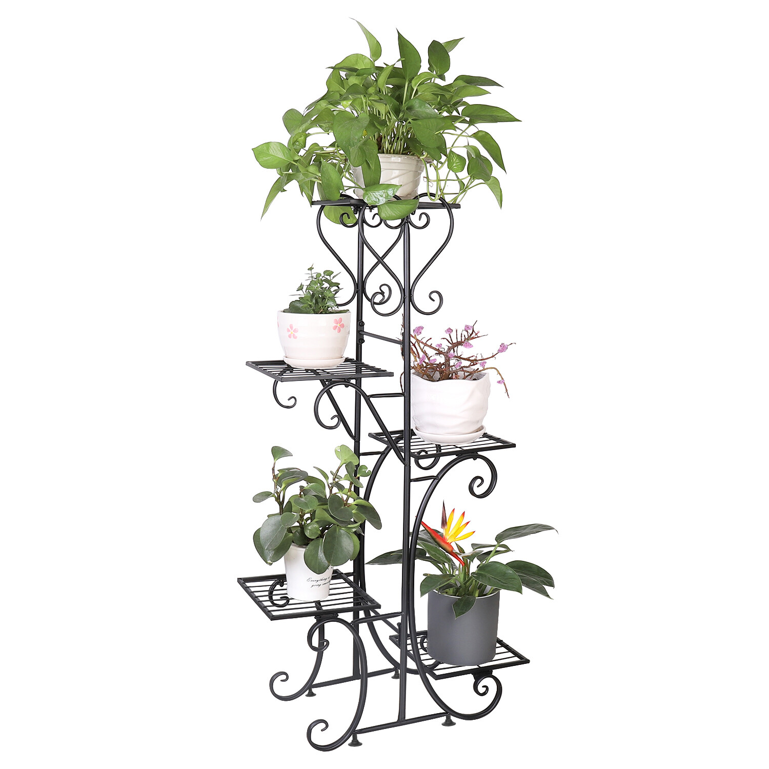 植物棚 (industrial) iron stand Sunnydaze Decor 30-in H x 30-in W Silver Indoor/Outdoor