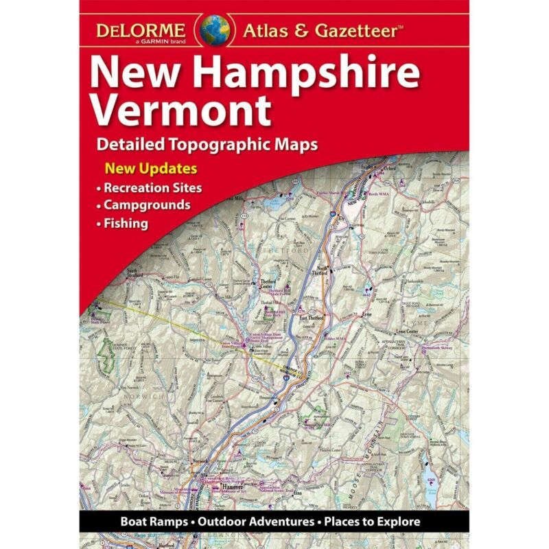 DeLorme Topographic Atlas New Hampshire/Vermont 2021
