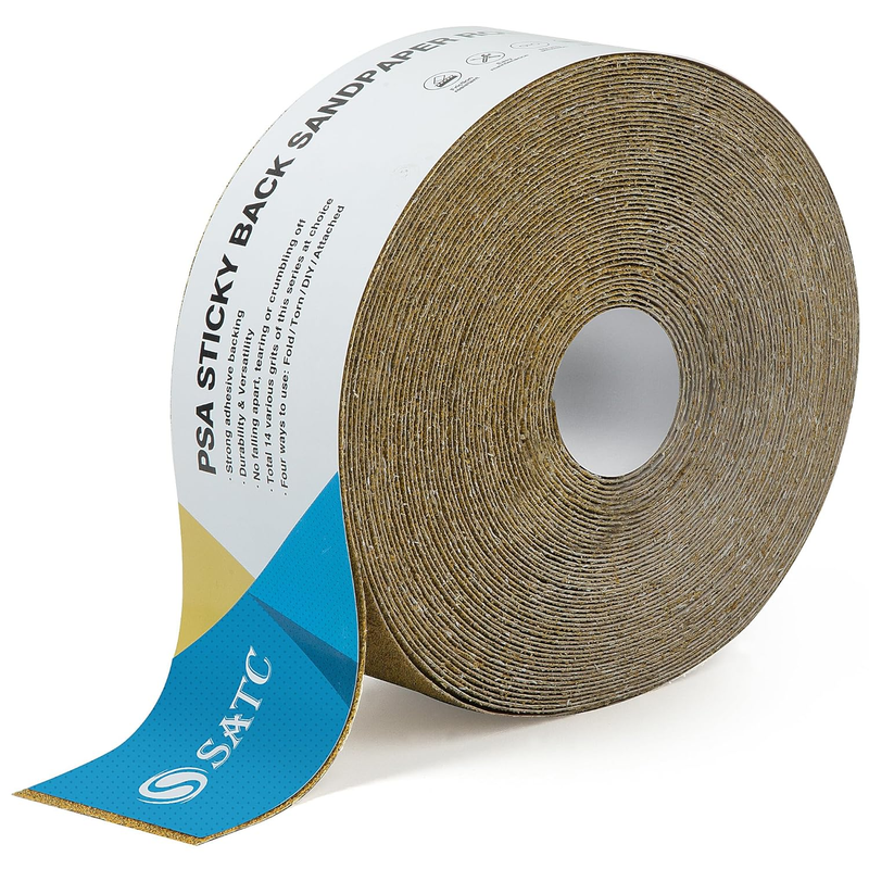 Rollo De Papel De Lija De Grano Grueso 40 Papel De Lija Con Reverso Autoadhesivo