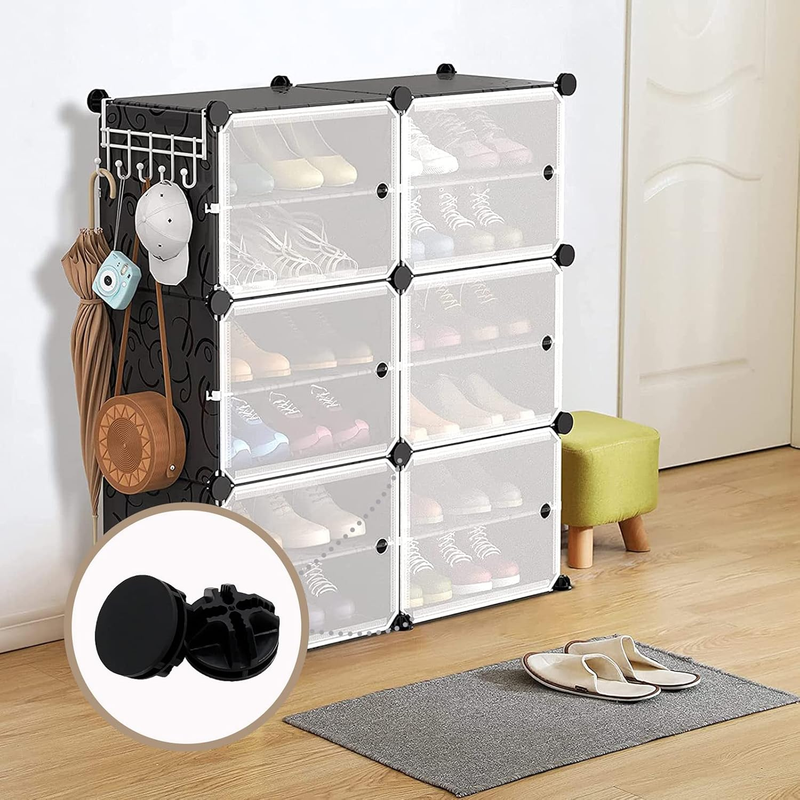 30Pcs Wire Cube Plastic Connectors Plastic Grid Cube Organizer Connector for Mod