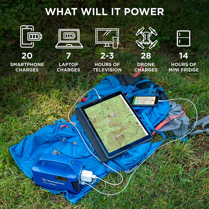 Westinghouse Igen200S Portable Power Station and Solar Generator, 300 Peak Watts