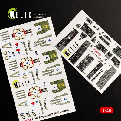 F-4G interior 3D Decals for Meng - Plastic Model Kit KeliK K48056 Scale 1:48 
