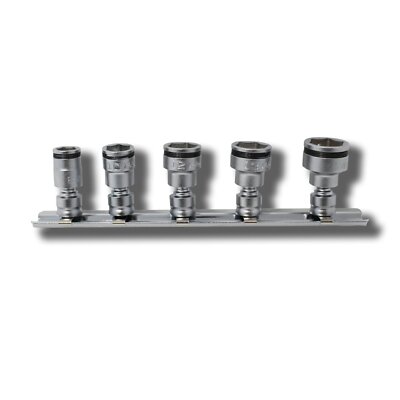 Koken RS2441MZ/5 Z-Series 6-Point Universal NUT GRIP Sockets, 1/4'' Sq Dr, 5 Pc.