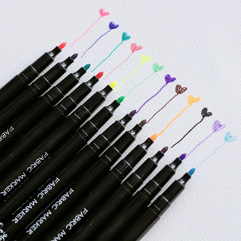 Permanent Pen Set For Paint Clothing T-shirt Textile Shoes Paint