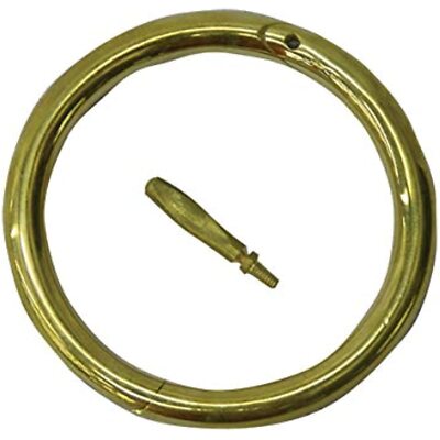 Neogen Ideal 043-7002 464678 Brass Bull Ring, 3'', 3'', Gold