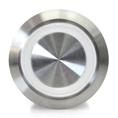 19mm Momentary Billet Buttons with LED White or Orange Ring Keep It Clean street
