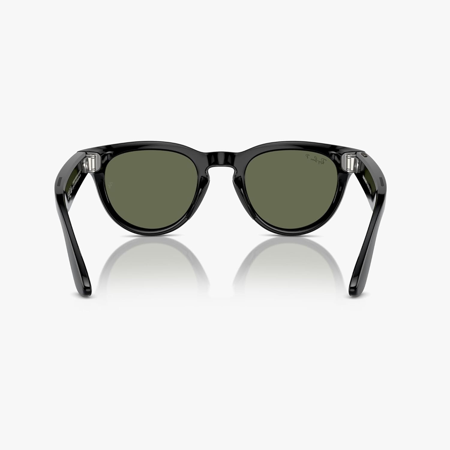 Pre-owned Ray Ban Ray-ban Meta Headliner Smart Glasses L Matte Black Clear G15 Green Transitions