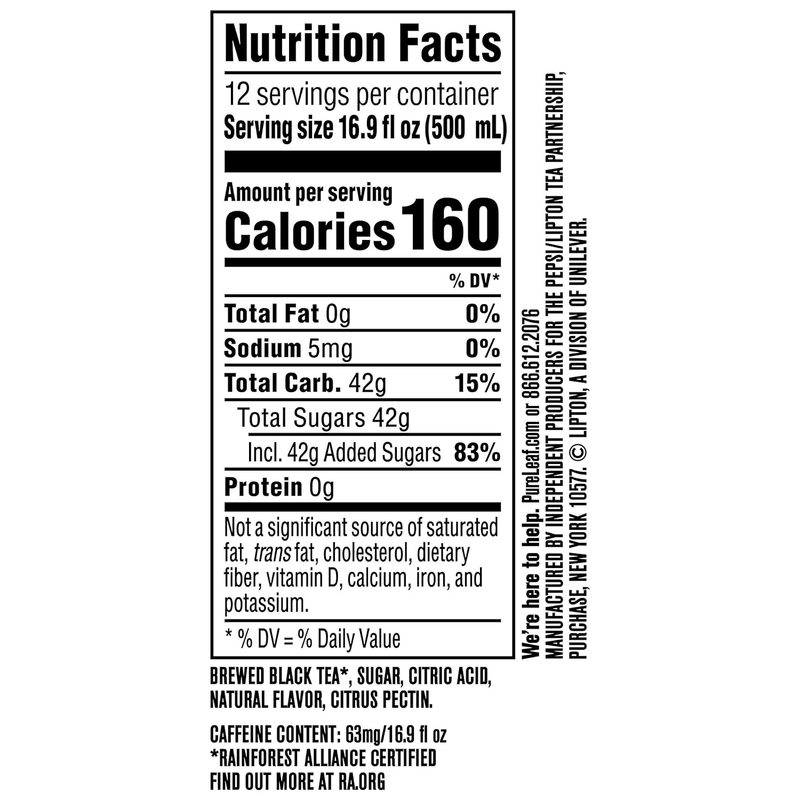 Iced Tea, Raspberry 18.5 Fl Oz (Pack of 12)