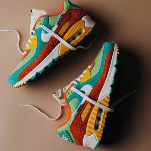 

КРОССОВКИ МУЖСКИЕ Nike Air Max 90 SE Running Club — Roma Green 2021 DC9336-300, Multicolor, Nike Air Max 90