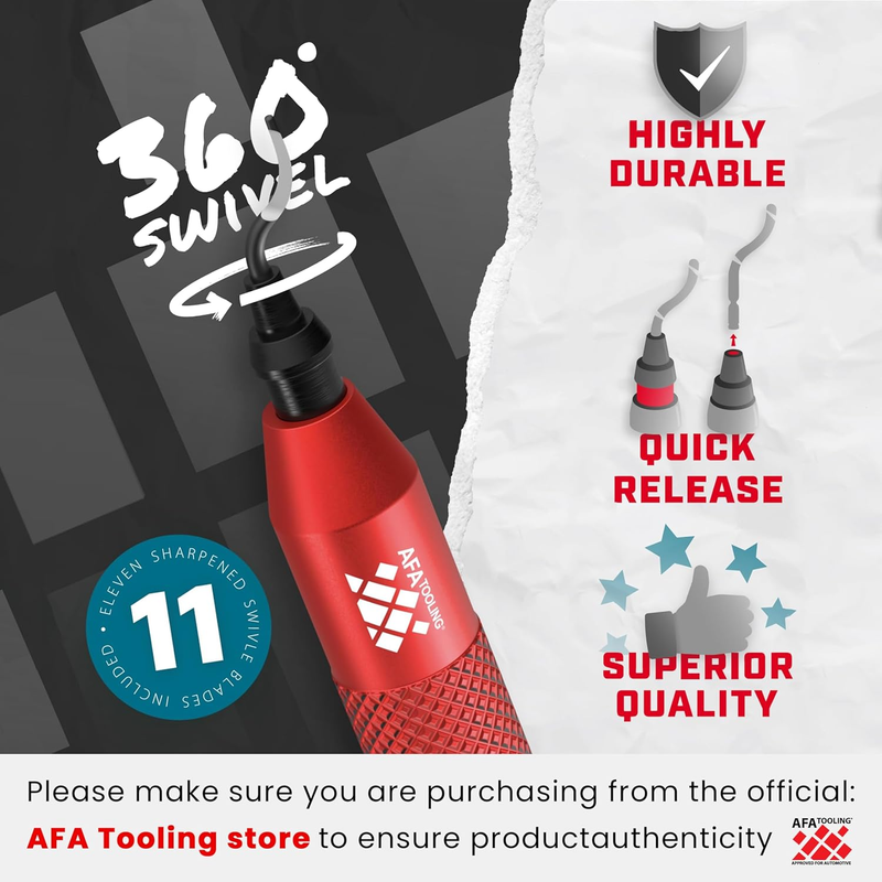 AFA Tooling Deburring Tool Kit with 11 High Speed Steel BS1010 Blades | Precisio