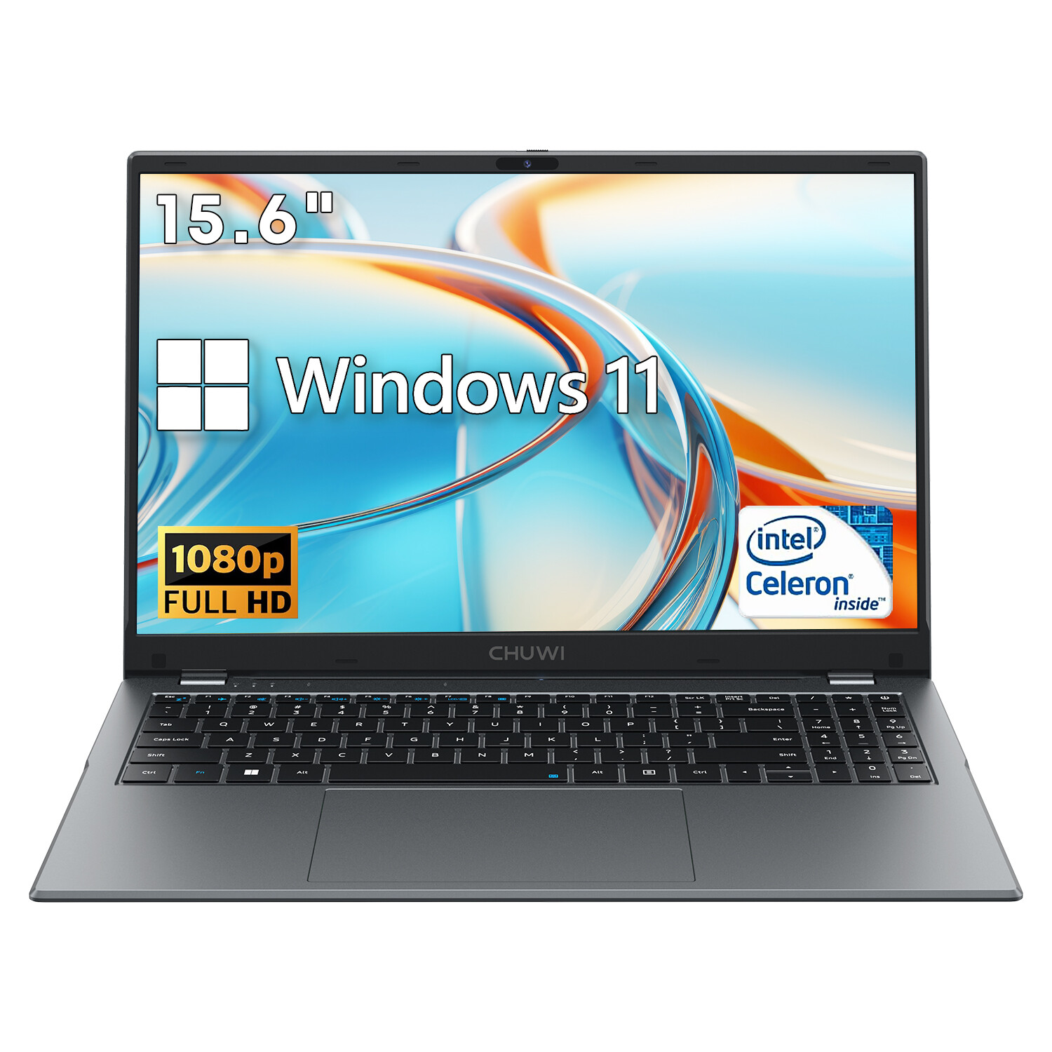 CHUWI 15.6'' Laptop 8GB RAM 256G SSD Intel Celeron Quad-Core